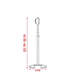 Showgear D8308 Microphone Pole - Quick Lock